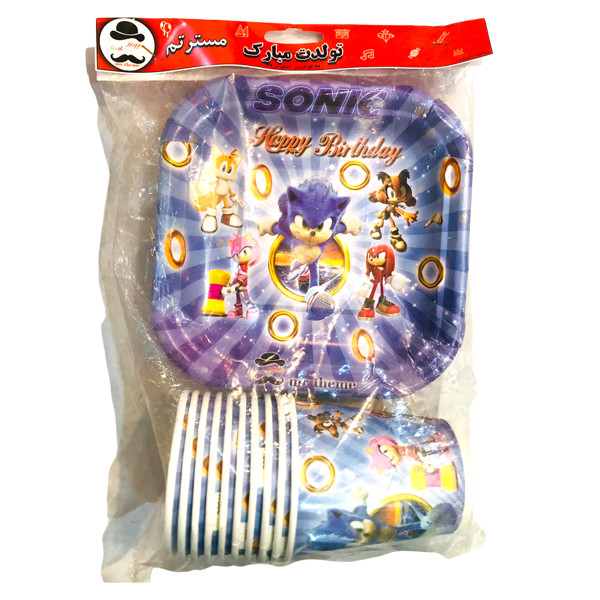 مجموعه 30 عددی تم تولد مسترتم طرح سونیک کد 6