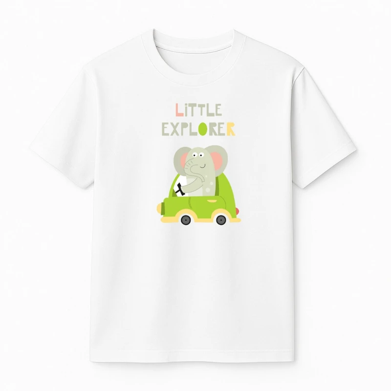 تی‌شرت آستین کوتاه پسرانه مدل فیل گردشگر 