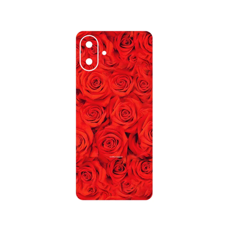 برچسب پوششی ماهوت مدل Red_Flower مناسب برای گوشی موبایل سامسونگ Galaxy A07