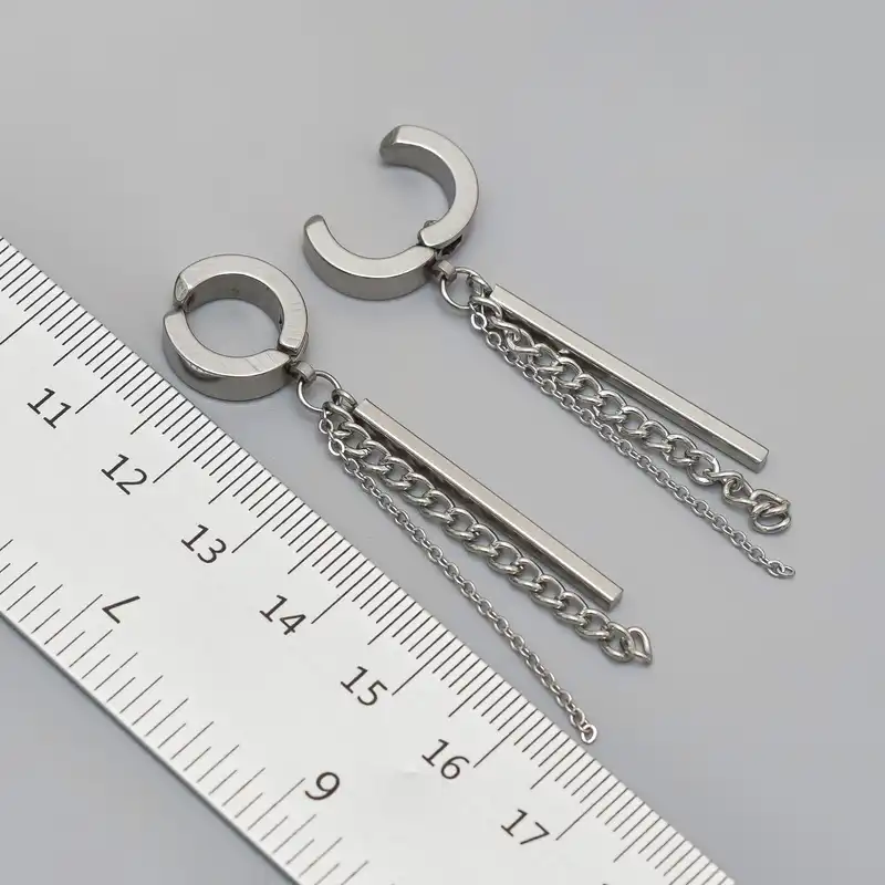 گوشواره زنانه پایتخت مدل PS907_GO فشاری