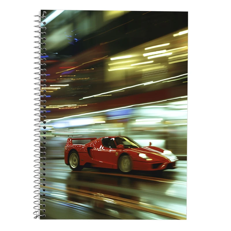 دفتر زبان 50 برگ مدوپد مدل سه خط طرح need for speed کد DF13643