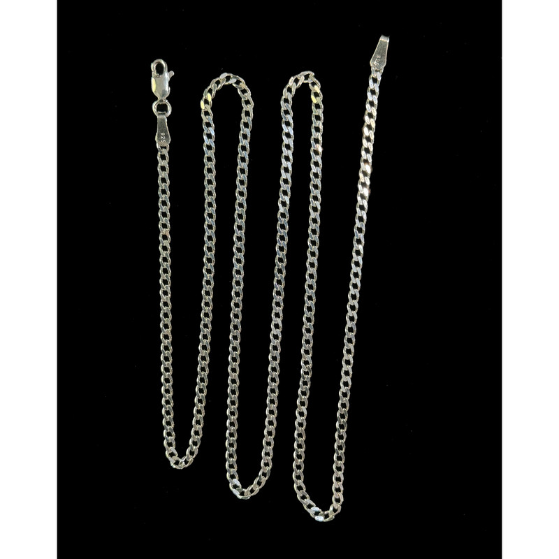 زنجیر نقره مردانه مدل کارتیه کد 10.57 زنجیر نقره مردانه مدل کارتیه کد 10.57