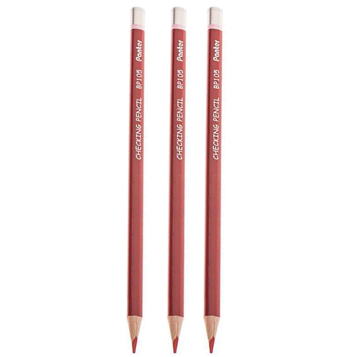   مداد قرمز پنتر مدل Checking Pencil BP112 بسته 3 عددی 