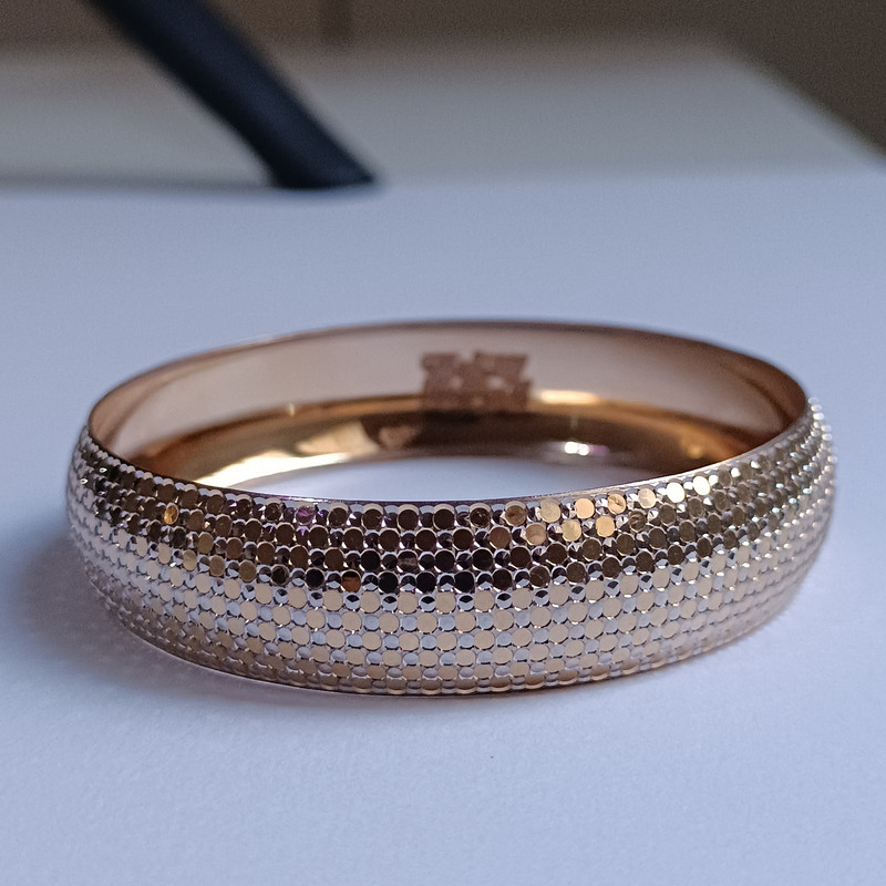 النگو طلا 18 عیار زنانه مدل تک پوش کد E412s3