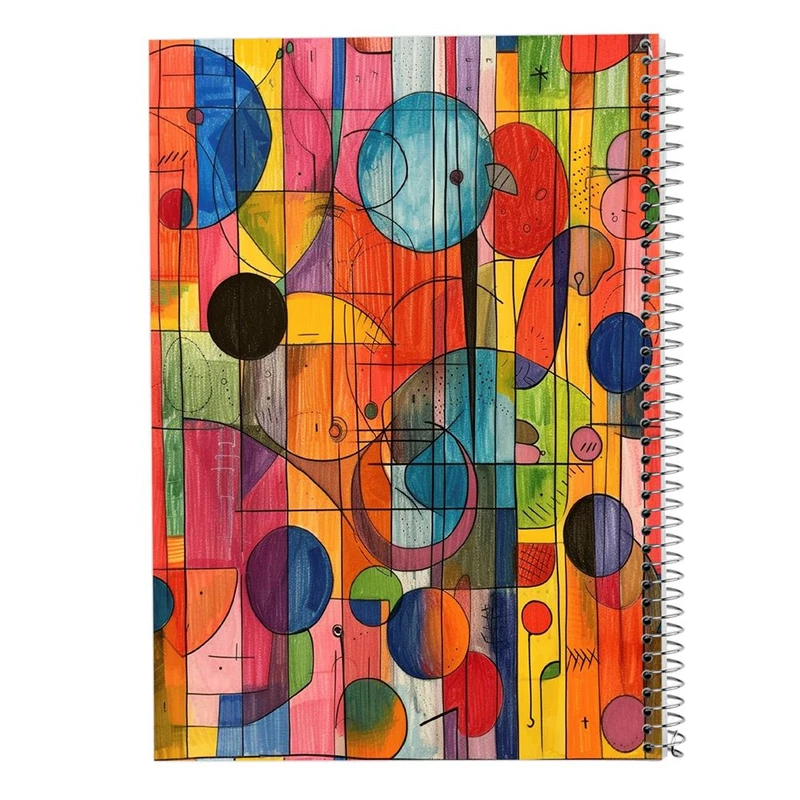 دفتر ژورنال نویسی 50 برگ مدوپد مدل نقطه ای طرح اشکال فانتزی کد DF16304