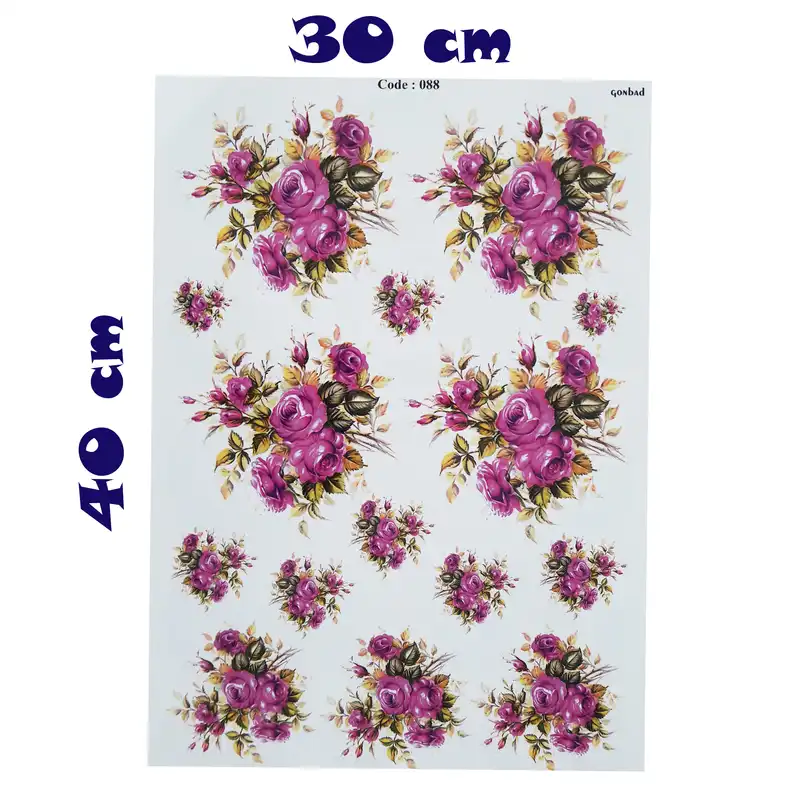 برچسب ترنسفر مدل رز سوسنی