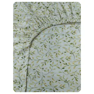 ملحفه کتان نخ پانیذ پود مدل شبنم کد P105-2 دو نفره سایز 200x140 سانتی‌متر