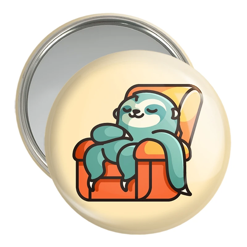 آینه جیبی خندالو مدل  حیوانات بامزه تنبل کد 28365