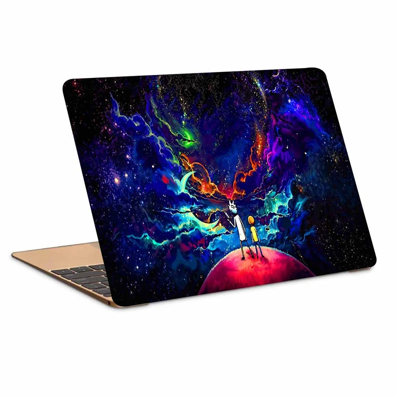 استیکر لپ تاپ طرح rick and mortyکد N-505مناسب برای لپ تاپ 15.6 اینچ