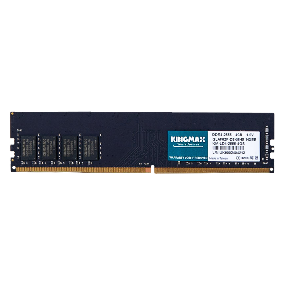 رم دسکتاپ DDR4 تک کاناله 2666 مگاهرتز CL16 کینگ مکس مدل GLAF62F-D8K8H5 ظرفیت 4 گیگابایت