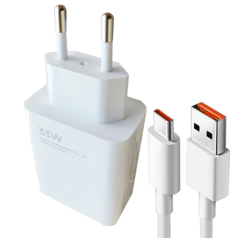 شارژر دیواری 33 وات مدل NOTE 12 به همراه کابل USB-C