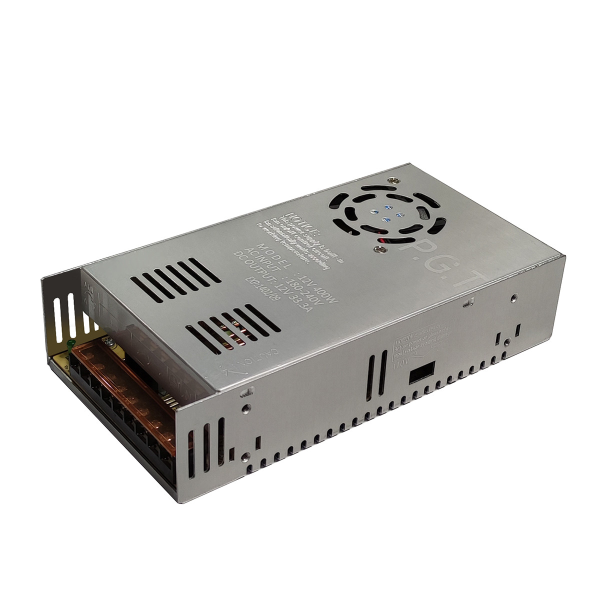 آداپتور سوئیچینگ 12 ولت 33 آمپر پی جی تی مدل EMC