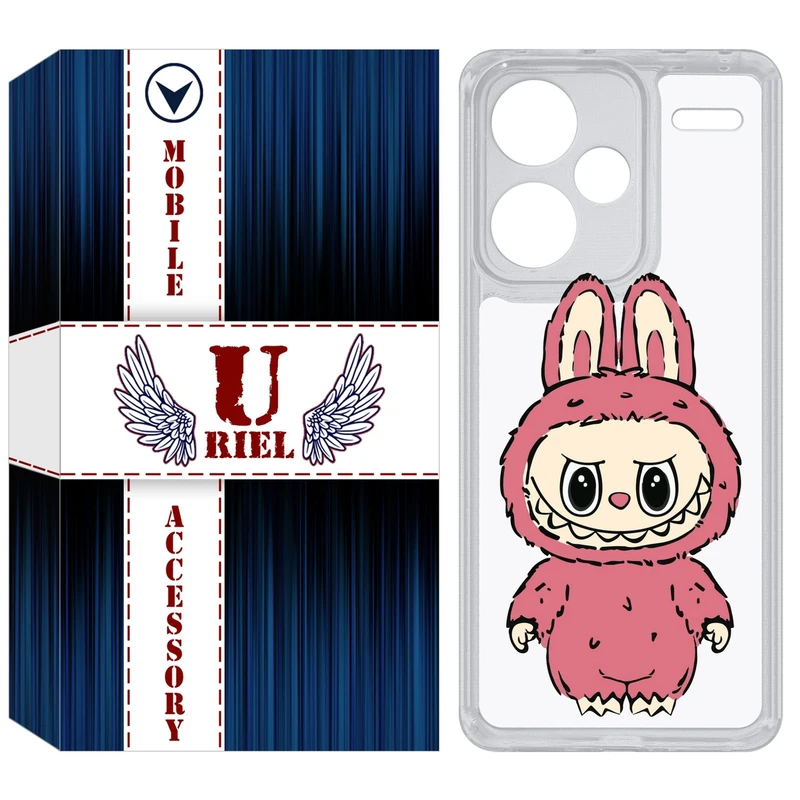 کاور یوریل مدل Clear کد 149 طرح لبوبو Labubu مناسب برای گوشی موبایل شیائومی Redmi Note 13 Pro Plus