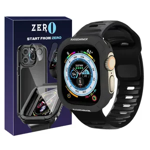 بند زیرو مدل SPG Rugged ZR مناسب برای اپل واچ Ultra / Ultra 2 49mm به همراه کاور