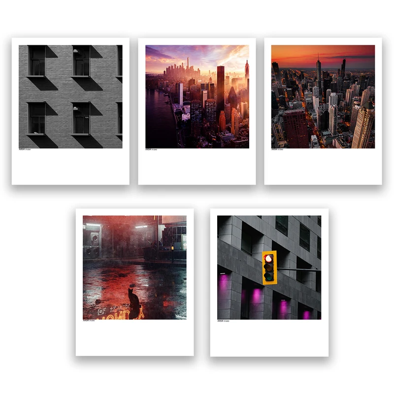 آویز تزیینی عرش مدل فانتزی منظره شهر کد Asa862 مجموعه پنج عددی