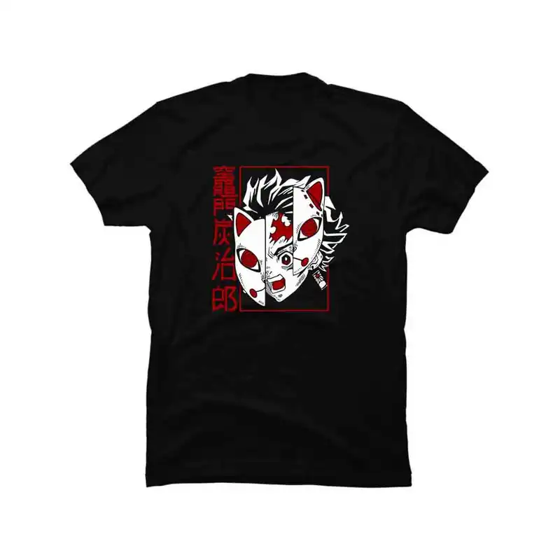 تی شرت آستین کوتاه زنانه مدل انیمه تانجیرو کد TSH05