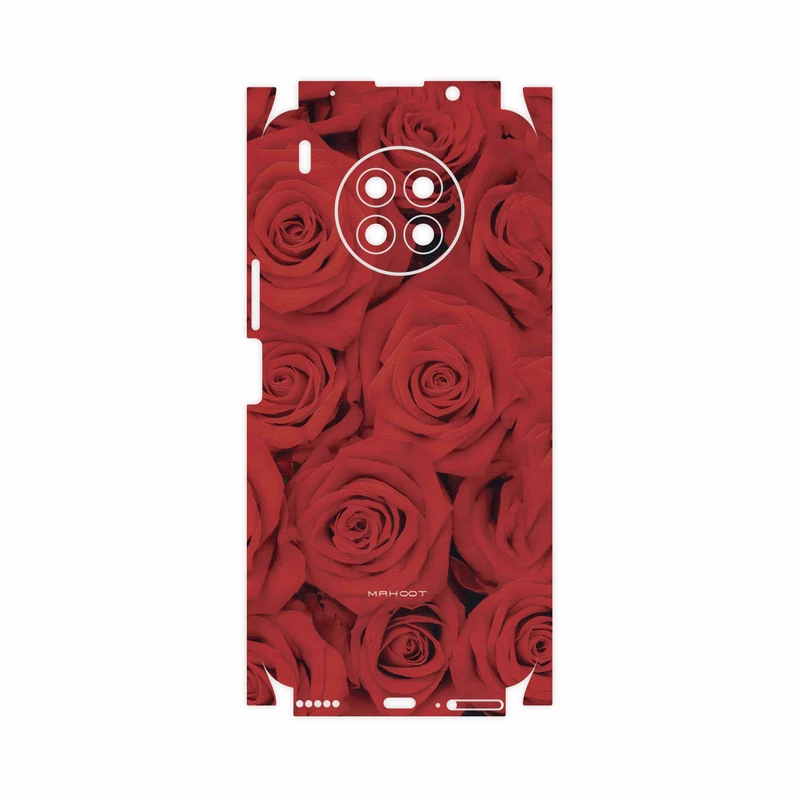 برچسب پوششی ماهوت مدل Red-Flower-FullSkin مناسب برای گوشی موبایل آنر 50 Lite