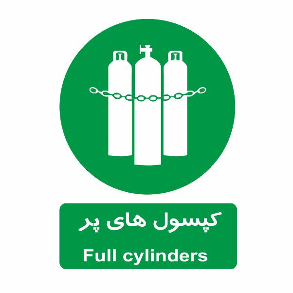 تابلو ایمنی ایمن ساین طرح کپسول های پر کد 2036