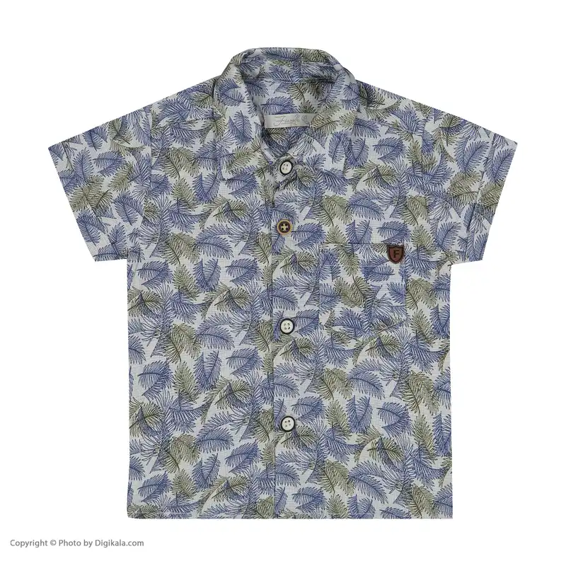 ست پیراهن و شلوارک نوزادی پسرانه فیورلا مدل رایمن کد 21050