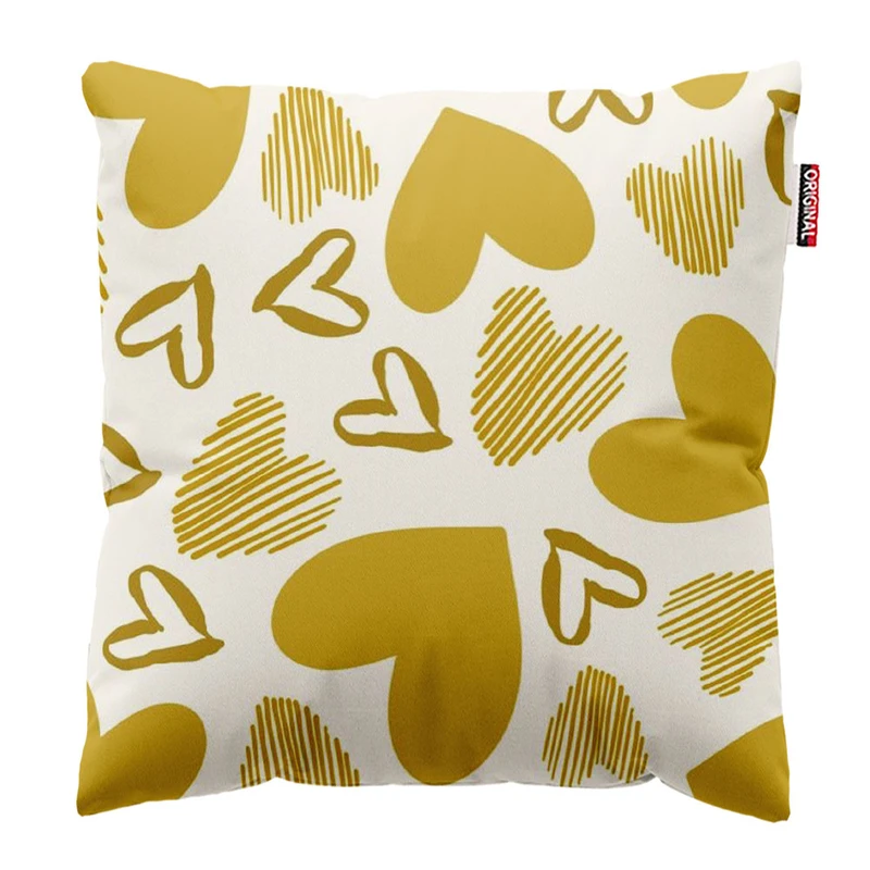 کوسن پاد آفرین طرح قلب کد 4955 سایز 30*30 سانتی متر