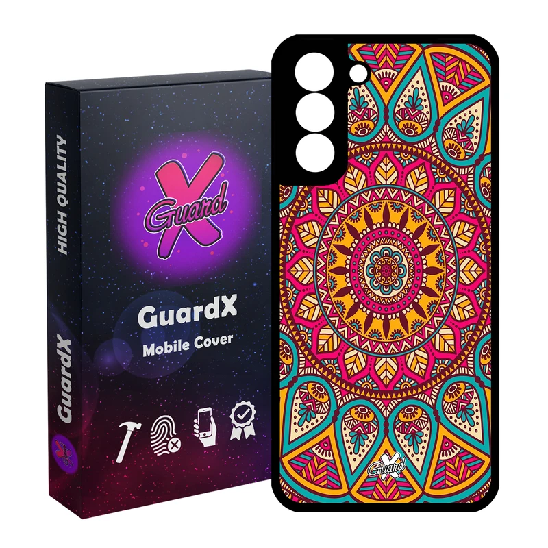 کاور گارد ایکس طرح Mandala مدل Glass10131 مناسب برای گوشی موبایل سامسونگ Galaxy S21 FE