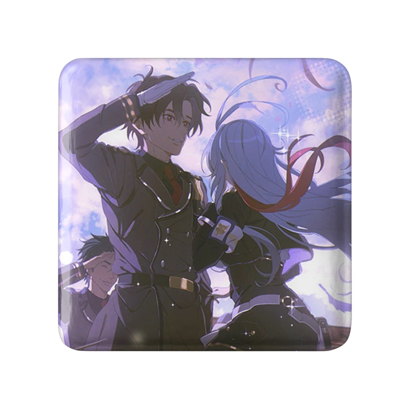 مگنت خندالو طرح میلیزه و شین انیمه 86 مدل مربعی کد 33814