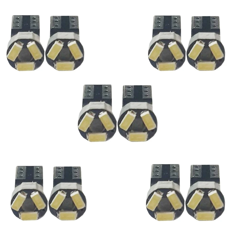 لامپ پشت آمپر خودرو بوف مدل  SMD یخی پایه T5 مناسب برای پراید مجموعه 10 عددی 