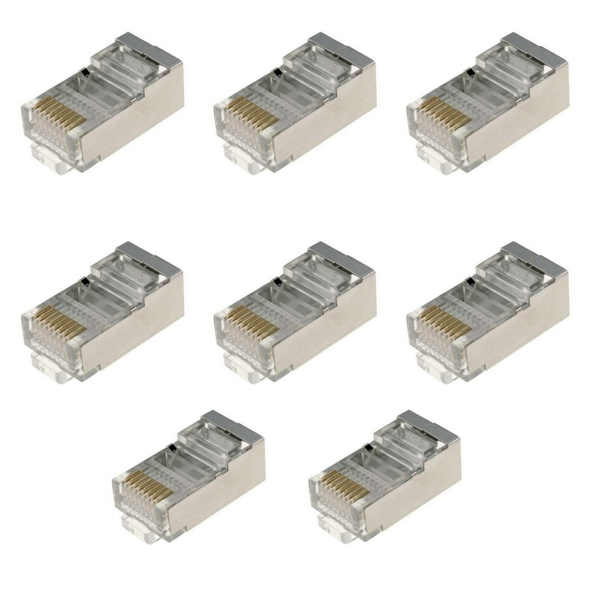 کانکتور Rj45 Cat6 STP وی نت مدل VN بسته 8 عددی