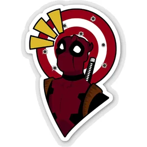 استیکر لپ تاپ طرح deadpool کد ST468