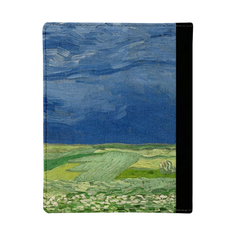 کلاسور ترمه طراحان ایده مدل مزرعه گندم زیر ابر های رعد و برقی از ونگوگ کد art0005