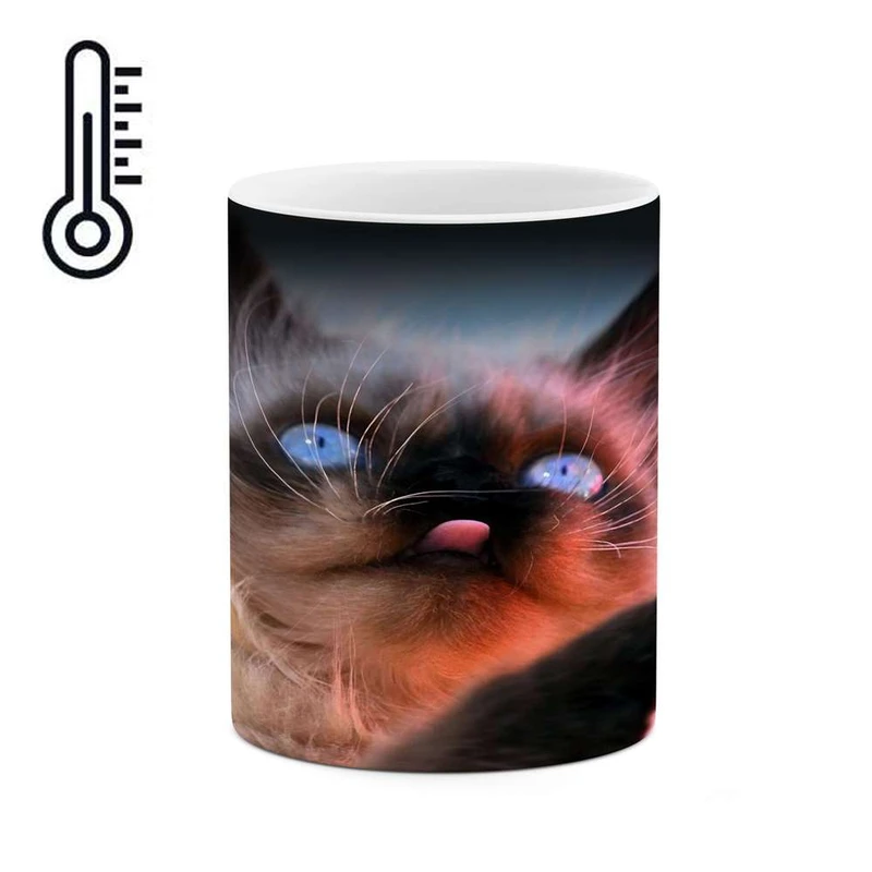 ماگ حرارتی کاکتی مدل گربه کد mgh16818