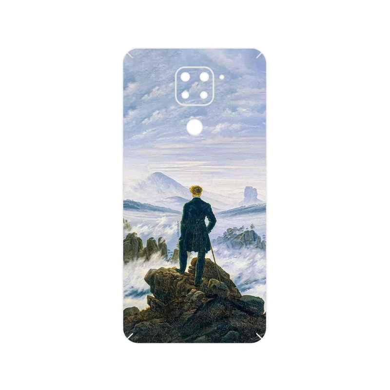 برچسب پوششی ماهوت مدل Wanderer above the Sea of Fog مناسب برای گوشی موبایل شیائومی Redmi Note 9
