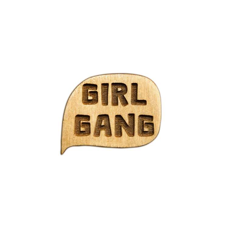 سنجاق سینه زنانه ماهوت طرح Girl Gang کد G-01
