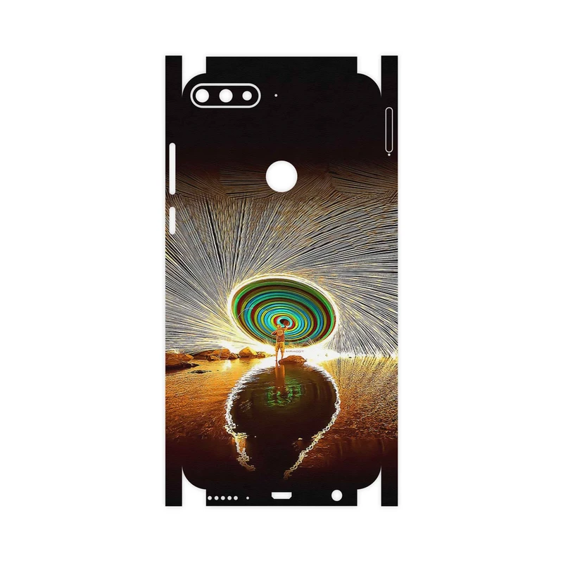 برچسب پوششی ماهوت مدل Night Light Fountain-FullSkin مناسب برای گوشی موبایل هوآوی Y7 Prime 2018