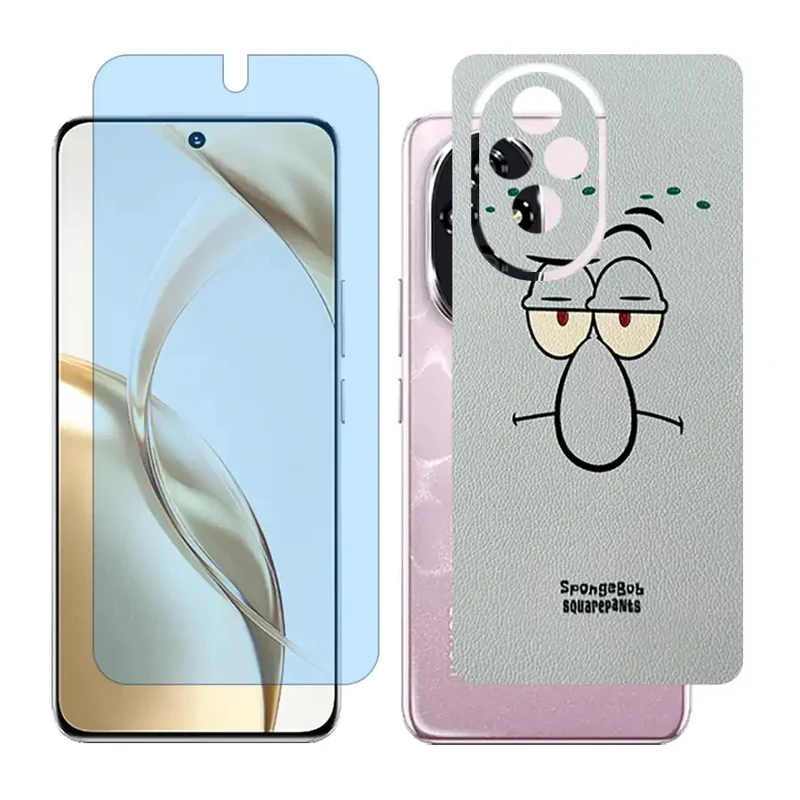 محافظ صفحه نمایش آنتی بلو گلس مدل Together مناسب برای گوشی موبایل آنر 200 / Honor 200 به همراه برچسب پوششی پشت گوشی