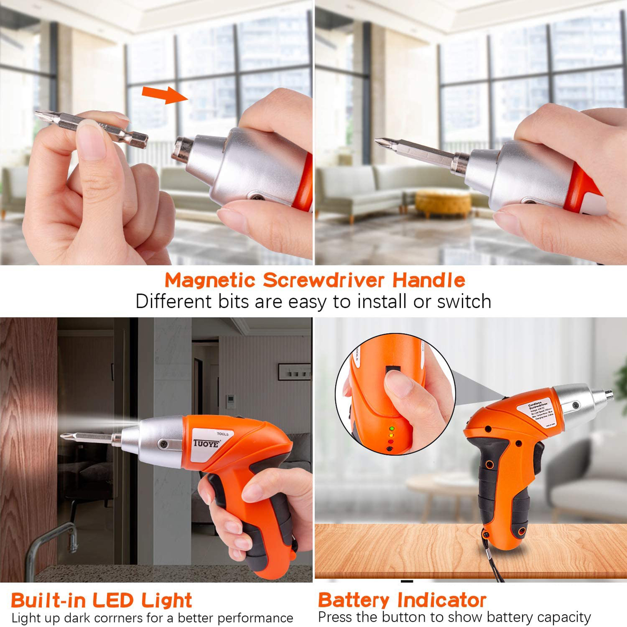 پیچ گوشتی شارژی تویو کد 48