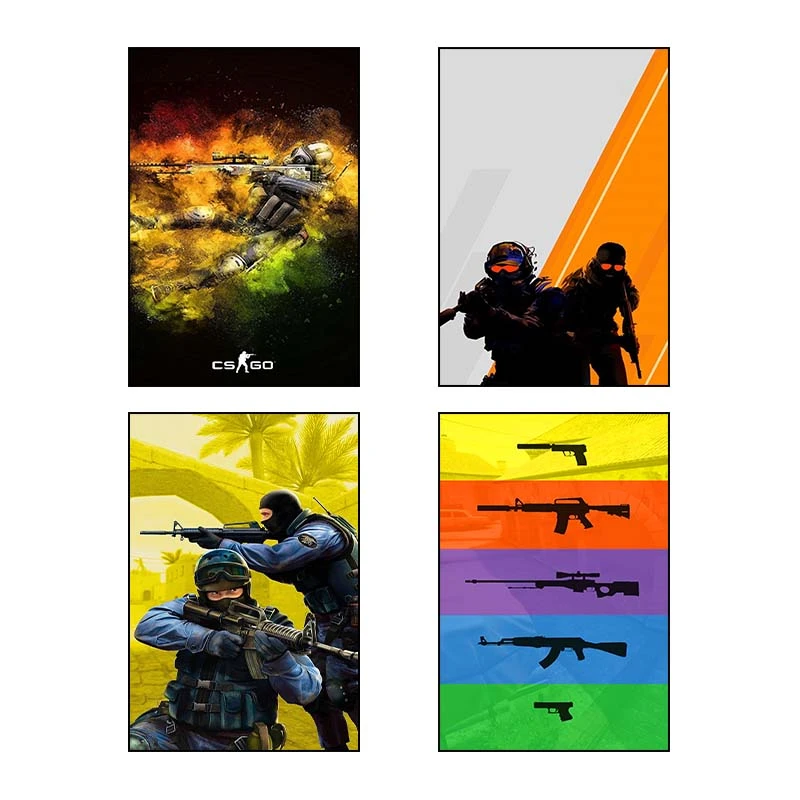 تابلو شاسي کارنيکا طرح Strike-کانتر Counter کد 86460 مجموعه 4 عددی