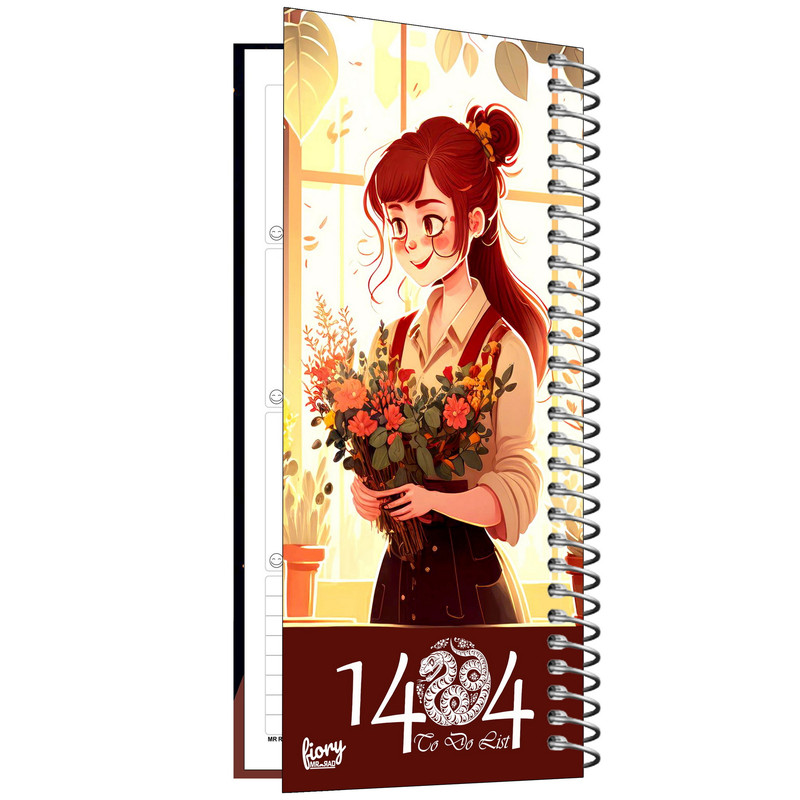 سالنامه سال 1404 مستر راد مدل to do list طرح شکوفه های امید کد fiory 2641