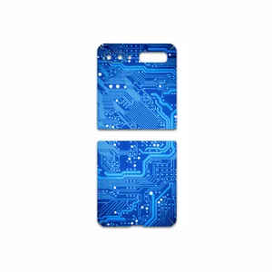 MAHOOT Blue-Printed-Circuit-Board Cover Sticker for Samsung Galaxy Z Flip