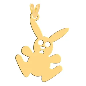 آویز گردنبند طلا 18 عیار زنانه فرشته مدل شیر WNL-000439