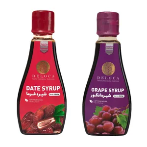 شیره طبیعی خرما و انگور دلوکا - 250 گرم بسته 2 عددی