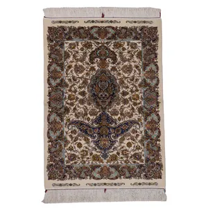 فرش دستباف یک و نیم متری مدل اصفهان کد 4040801