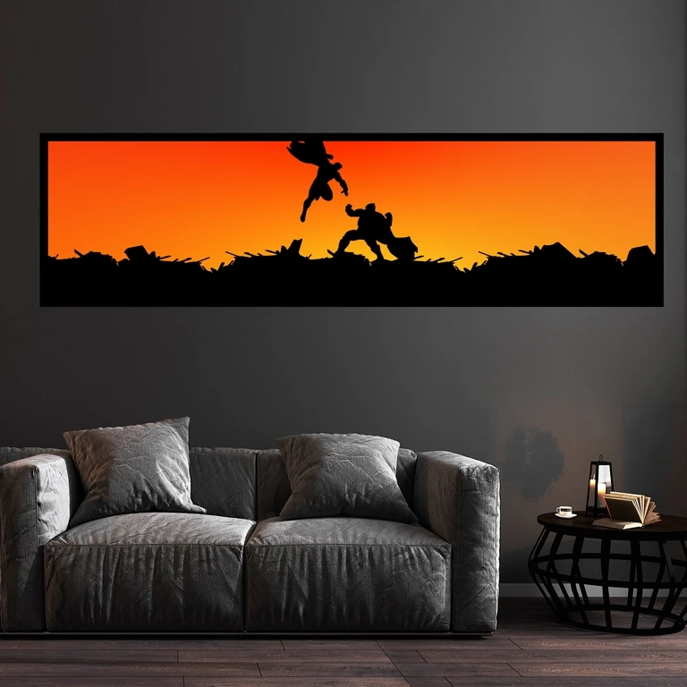 تابلو بکلیت طرح گیمینگ مورتال کمبت مدل کشیده B-7333