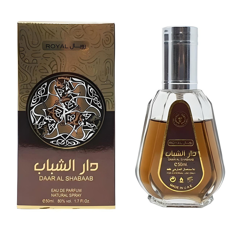 ادوپرفیوم ارض الزعفران للتجاره مدل دار الشباب رویال با رایحه خنک حجم 50 میلی لیتر