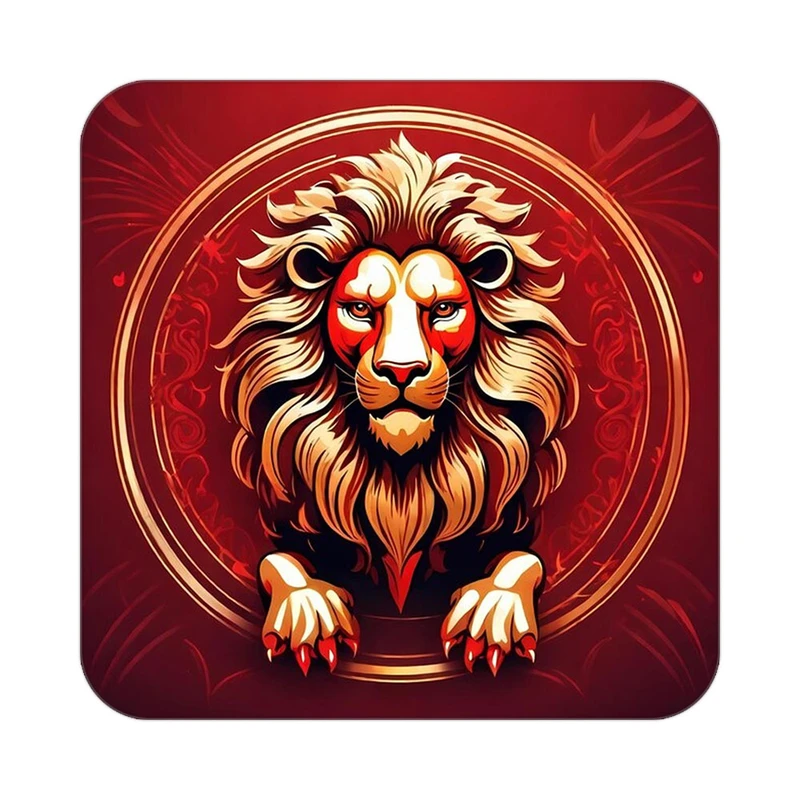 زیر لیوانی کاکتی طرح شیر مدل mp24378