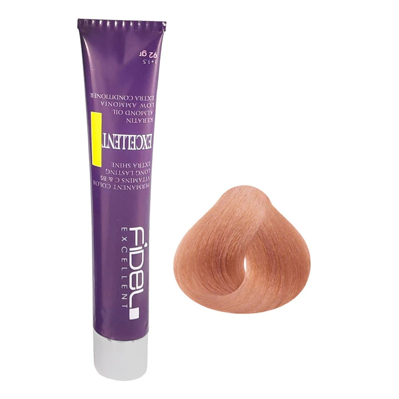 رنگ مو فیدل اکسلنت شماره 8/34 حجم 100 میلی‌لیتر رنگ بلوند عسلی روشن
