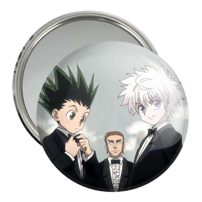 آینه جیبی خندالو مدل کیلوا و گون انیمه هانتر ایکس هانتر Hunter × Hunter  کد 11932