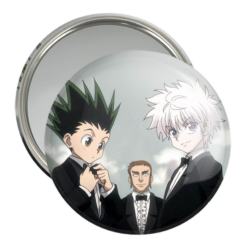 آینه جیبی خندالو مدل کیلوا و گون انیمه هانتر ایکس هانتر Hunter × Hunter  کد 11932