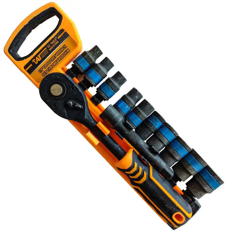 آچار سری بکس و دسته جغجغه تات مدل BNT - 6652 مجموعه 12 عددی