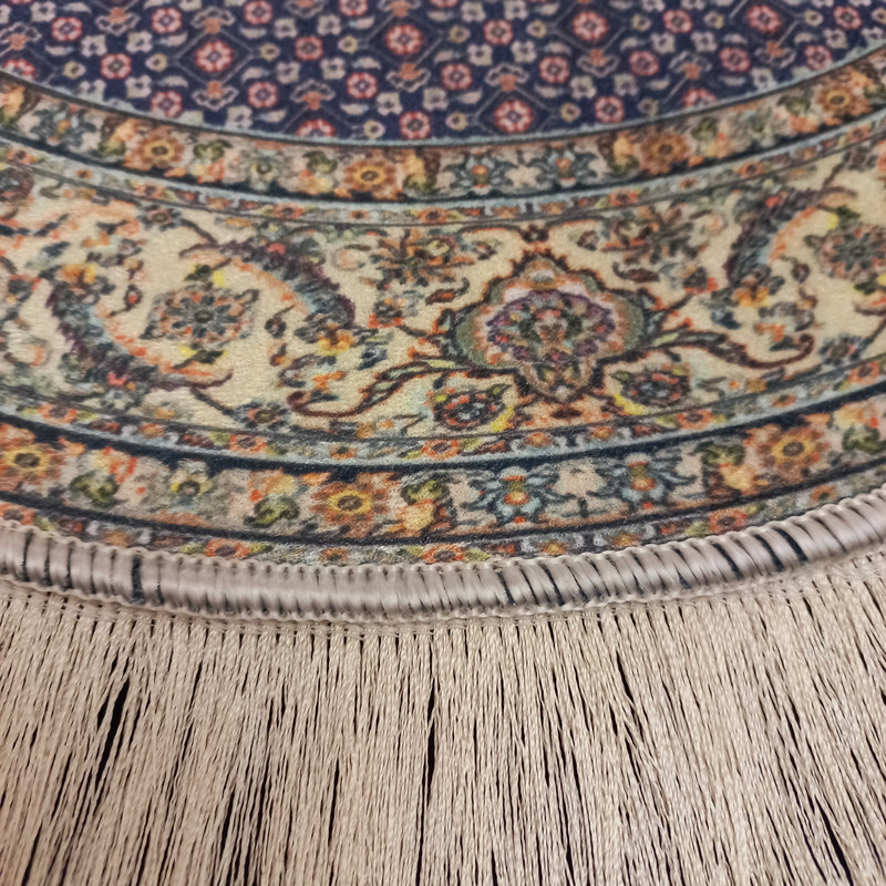 فرش پارچه ای مدل بیضی کد 104